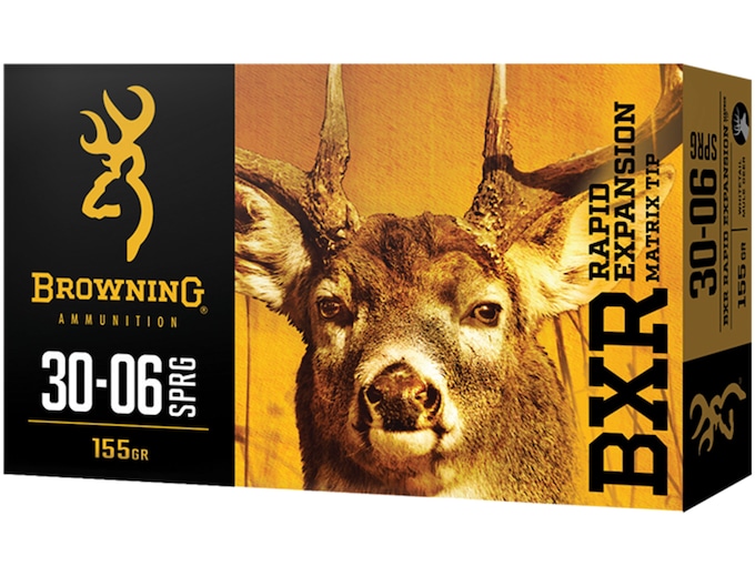 Browning BXR Rapid Expansion Ammunition 30-06 Springfield 155 Grain Matrix Tip Box of 20