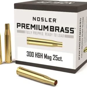 Nosler Custom Brass 300 H&H Magnum Box of 25