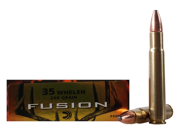 Federal Fusion Ammunition 35 Whelen 200 Grain Bonded Spitzer Box of 20
