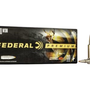 Federal Premium Ammunition 270 Winchester Short Magnum (WSM) 130 Grain Trophy Bonded Tip Box of 20
