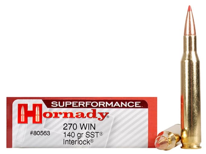 Hornady Superformance SST Ammunition 270 Winchester 140 Grain SST InterLock Box of 20