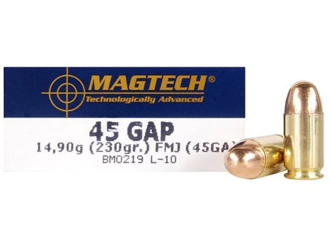 Magtech Ammunition 45 GAP 230 Grain Full Metal Jacket Box of 50