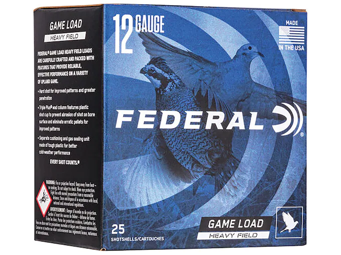 Federal Game Load Upland Heavy Field Ammunition 12 Gauge 2-3/4"