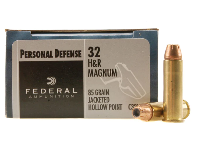 Federal Premium Personal Defense Ammunition 32 H&R Magnum 85 Grain Jacketed Hollow Point Box of 20