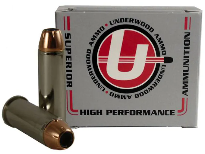 Underwood Ammunition 44 Remington Magnum 180 Grain Hornady XTP Jacketed Hollow Point Box of 20