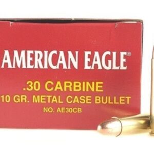 Federal American Eagle Ammunition 30 Carbine 110 Grain Full Metal Jacket