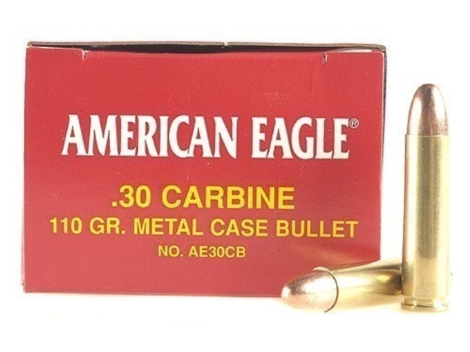 Federal American Eagle Ammunition 30 Carbine 110 Grain Full Metal Jacket