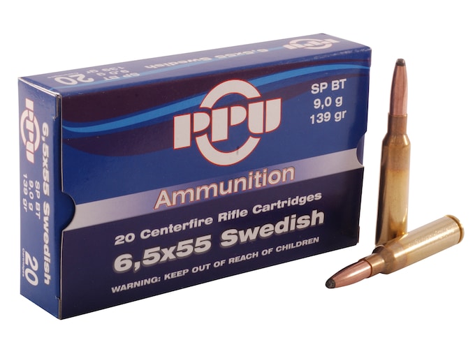 Prvi Partizan Ammunition 6.5x55mm Swedish Mauser 139 Grain Soft Point Box of 20