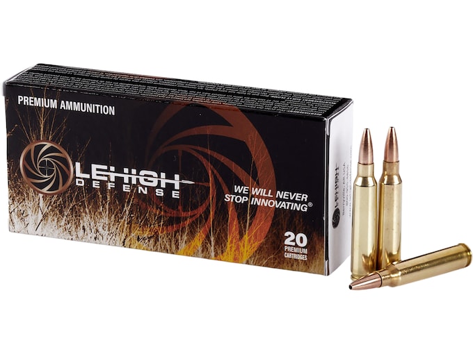 Lehigh Defense CC Ammunition 223 Remington 55 Grain Controlled Chaos Lead Free Box of 20