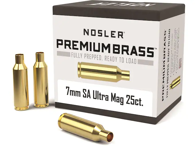 Nosler Custom Brass 7mm Remington Short Action Ultra Magnum Box of 25