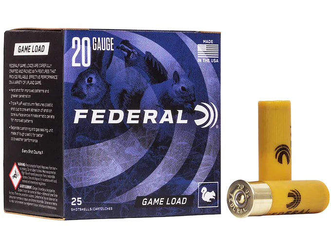 Federal Game Load Ammunition 20 Gauge 2-3/4" 7/8 oz