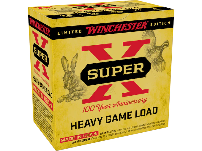 Winchester Super-X 100th Anniversary High Brass Ammunition 12 Gauge 2-3/4" 1-1/4 oz #6 Shot Box of 25