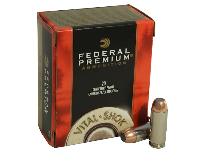 Federal Premium Vital-Shok Ammunition 10mm Auto 180 Grain Trophy Bonded Jacketed Soft Point Box of 20