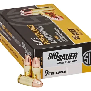 Sig Sauer Elite Performance Ammunition 9mm Luger 147 Grain Full Metal Jacket