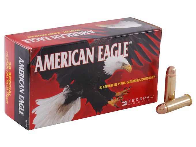 Federal American Eagle Ammunition 38 Special 130 Grain Full Metal Jacket