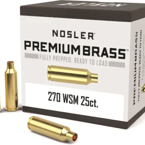 Nosler Custom Brass 270 Winchester Short Magnum (WSM) Box of 25