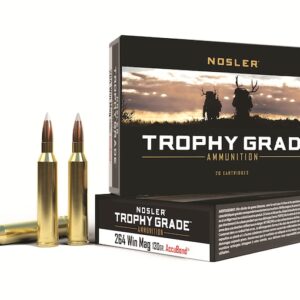 Nosler Trophy Grade Ammunition 264 Winchester Magnum 130 Grain AccuBond Box of 20