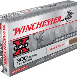 Winchester Super-X Ammunition 300 Savage 150 Grain Power-Point Box of 20