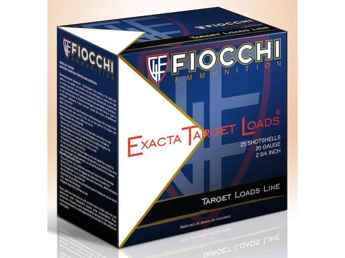 Fiocchi Low Recoil Ammunition 20 Gauge 2-3/4" 7/8 oz #7 Non-Toxic Steel Shot Box 25