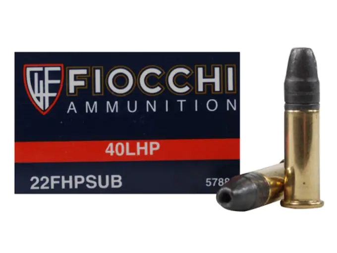 Fiocchi Shooting Dynamics Ammunition 22 Long Rifle Subsonic 40 Grain Hollow Point