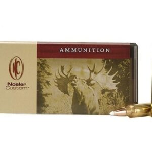 Nosler Custom Ammunition 338 Remington Ultra Magnum 200 Grain AccuBond Spitzer Box of 20