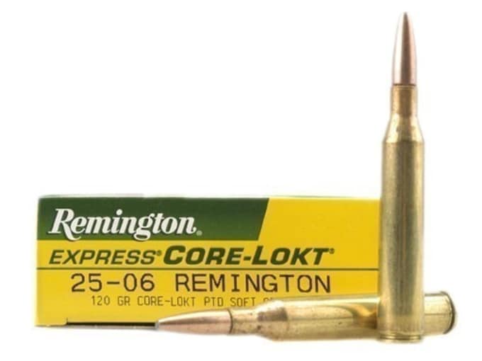 Remington Core-Lokt Ammunition 25-06 Remington 120 Grain Core-Lokt Pointed Soft Point Box of 20