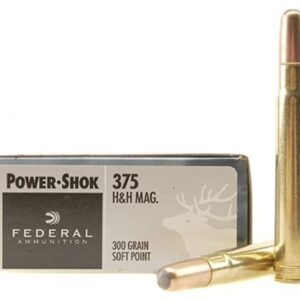 Federal Power-Shok Ammunition 375 H&H Magnum 300 Grain Soft Point Box of 20