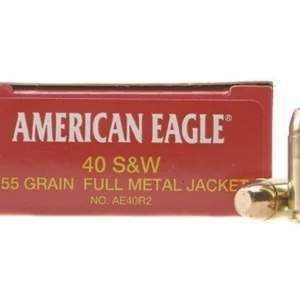 Federal American Eagle Ammunition 40 S&W 155 Grain Full Metal Jacket