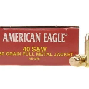 Federal American Eagle Ammunition 40 S&W 180 Grain Full Metal Jacket