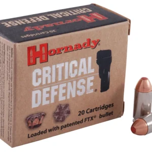 Hornady Critical Defense Ammunition 40 S&W 165 Grain FTX Box of 20