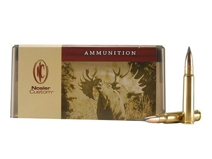 Nosler Custom Ammunition 8x57mm JS Mauser (8mm Mauser) 180 Grain Ballistic Tip Hunting Box of 20