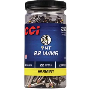 CCI Varmint Ammunition 22 Winchester Magnum Rimfire (WMR) 30 Grain Speer VNT