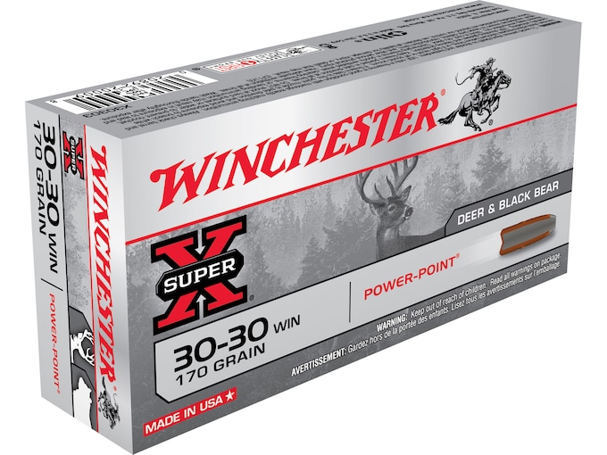 Winchester Super-X Ammunition 30-30 Winchester 170 Grain Power-Point Box of 20