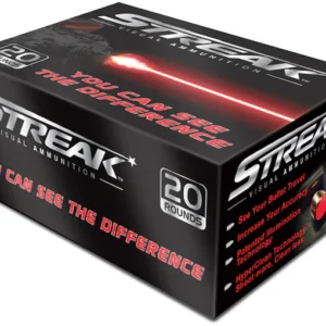 Streak Ammunition 45 Colt (Long Colt) 250 Grain Total Metal Jacket Red Cold Tracer Box of 20