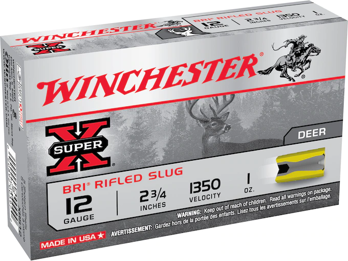 Winchester Super-X Ammunition 12 Gauge 2-3/4" 1 oz BRI Sabot Slug Box of 5