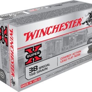 Winchester USA Cowboy Ammunition 38 Special 158 Grain Lead Flat Nose Box of 50