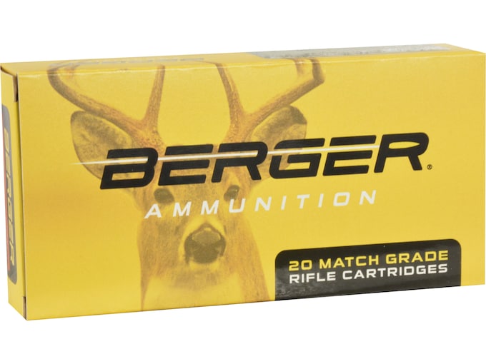 Berger Match Grade Ammunition 300 Winchester Magnum 168 Grain Classic Hunter Box of 20