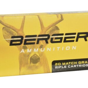 Berger Match Grade Ammunition 308 Winchester 168 Grain Classic Hunter Box of 20