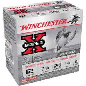Winchester Xpert High Velocity Ammunition 12 Gauge 2-3/4" 1-1/16 oz #2 Non-Toxic Steel Shot