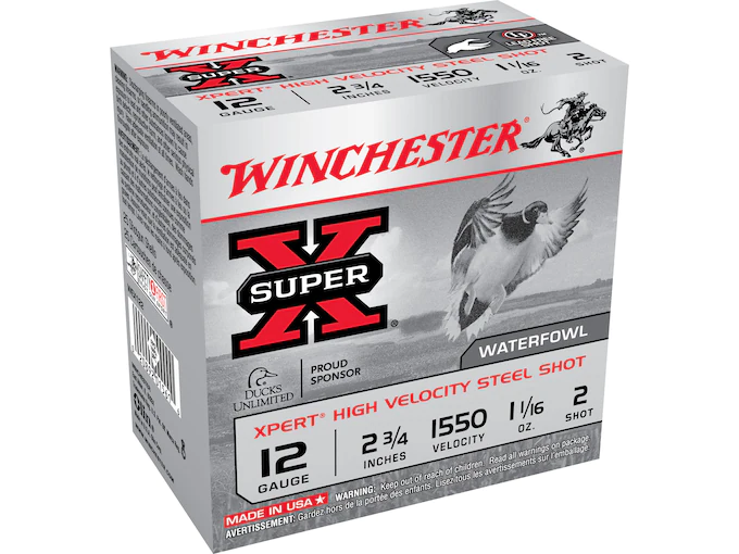 Winchester Xpert High Velocity Ammunition 12 Gauge 2-3/4" 1-1/16 oz #2 Non-Toxic Steel Shot