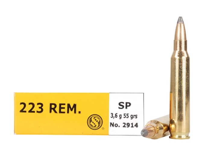 Sellier & Bellot Ammunition 223 Remington 55 Grain Soft Point Box of 20