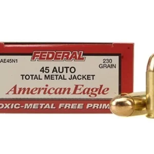 Federal American Eagle Ammunition 45 ACP 230 Grain Total Metal Jacket
