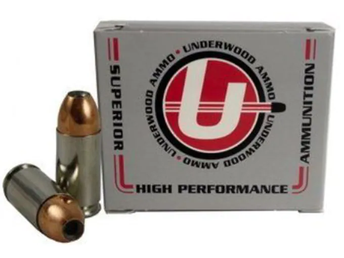 Underwood Ammunition 9mm Luger +P+ 115 Grain Jacketed Hollow Point Box of 20