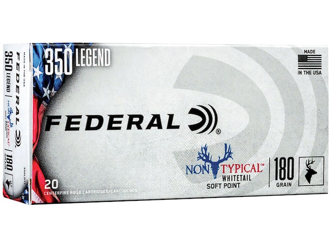 Federal Non-Typical Ammunition 350 Legend 180 Grain Soft Point Box of 20