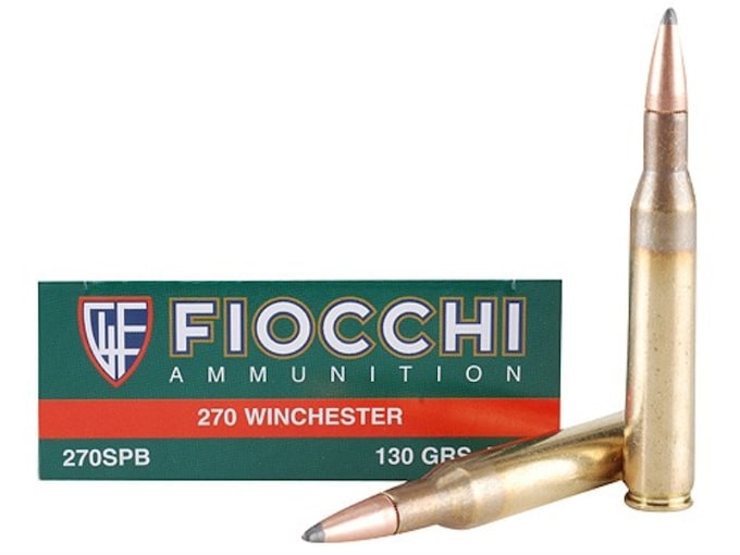 Fiocchi Shooting Dynamics Ammunition 270 Winchester 130 Grain Pointed Soft Point Box of 20
