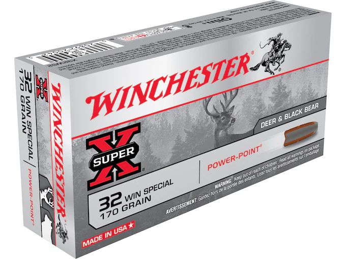 Winchester Super-X Ammunition 32 Winchester Special 170 Grain Power-Point Box of 20