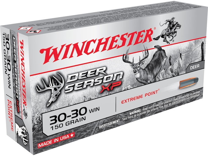 Winchester Deer Season XP Ammunition 30-30 Winchester 150 Grain Extreme Point Polymer Tip Box of 20
