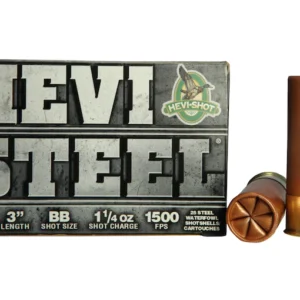 Hevi-Shot Hevi-Steel Waterfowl Ammunition 12 Gauge 3" 1-1/4 oz BB Non-Toxic Shot