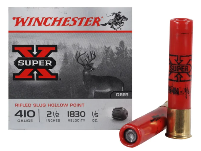 Winchester Super-X Ammunition 410 Bore 2-1/2" 1/5 oz Foster-Type Slug Box of 15
