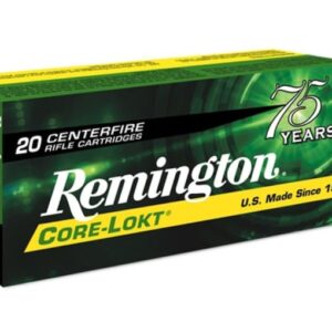 Remington Core-Lokt Ammunition 30-06 Springfield 180 Grain Core-Lokt Pointed Soft Point Box of 20